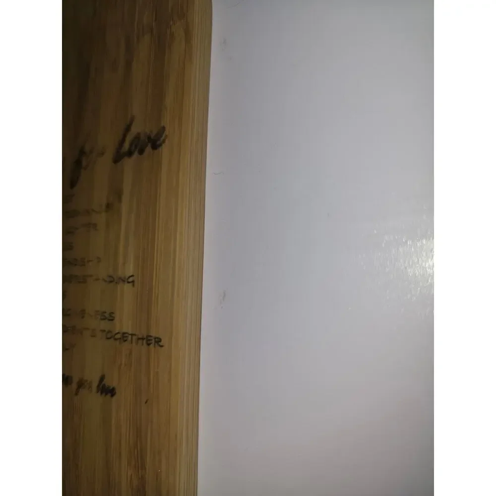 charcuterie board cutting board handmade handwritten grandmas Recipe for love